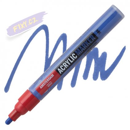 23952 2 amsterdam acrylic marker 4mm 504 ultramarine