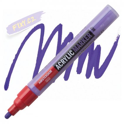23955 2 amsterdam acrylic marker 4mm 507 ultramarine violet