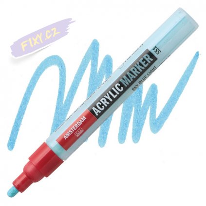 23964 2 amsterdam acrylic marker 4mm 551 sky blue light