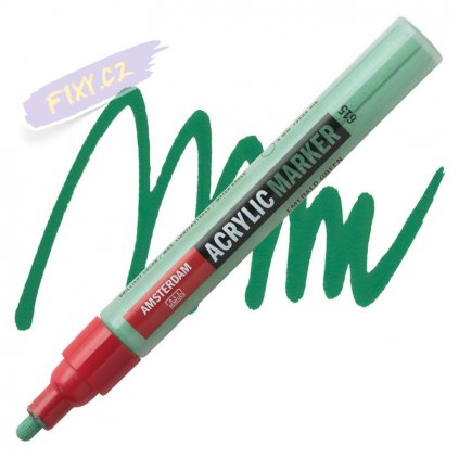 23982 2 amsterdam acrylic marker 4mm 615 emerald green