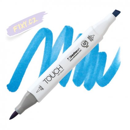 2400 2 b263 peacock blue touch twin brush marker