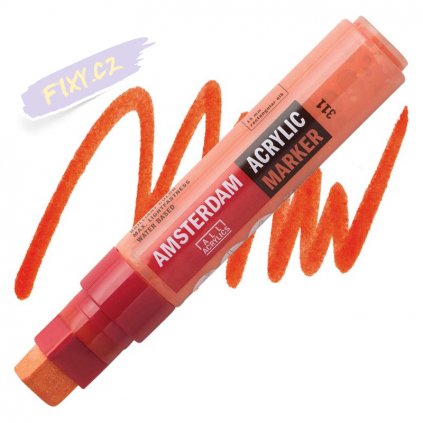 24036 2 amsterdam acrylic marker 15mm 311 vermilion