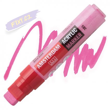 24045 2 amsterdam acrylic marker 15mm 385 quinacridone rose light