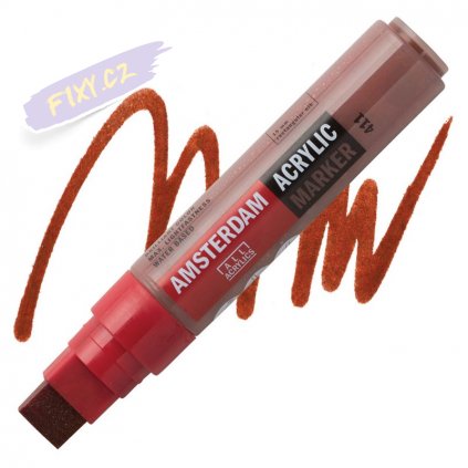 24048 2 amsterdam acrylic marker 15mm 411 burnt sienna