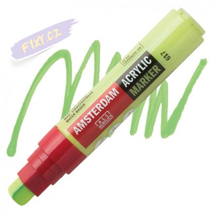 24063 2 amsterdam acrylic marker 15mm 617 yellowish green