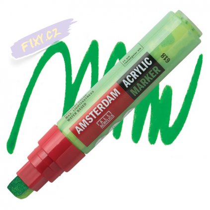 24066 2 amsterdam acrylic marker 15mm 618 permanent green light