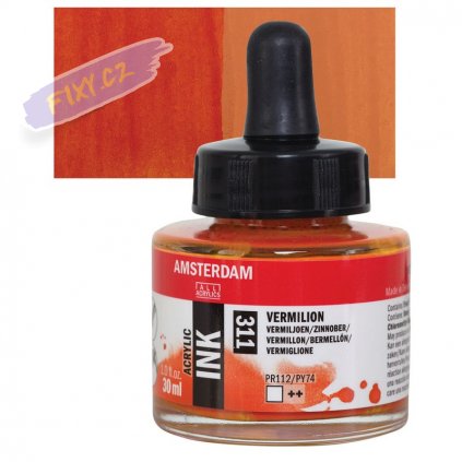 24117 4 amsterdam acrylic ink 30ml 311 vermilion