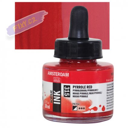 24120 4 amsterdam acrylic ink 30ml 315 pyrrole red