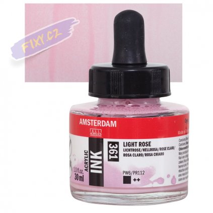 24126 4 amsterdam acrylic ink 30ml 361 light rose