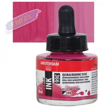 24129 4 amsterdam acrylic ink 30ml 366 quinacridone red