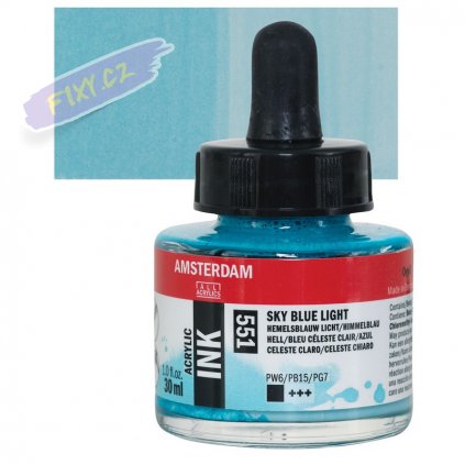 24162 4 amsterdam acrylic ink 30ml 551 sky blue