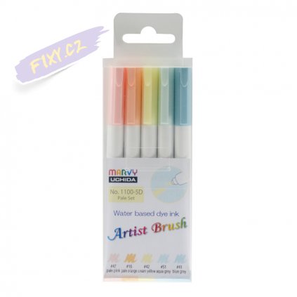 24456 1 marvy artist brush sada 5ks pale