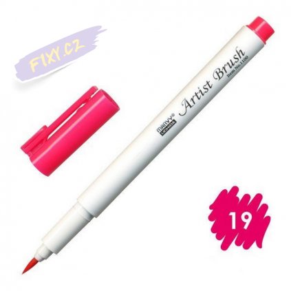 24558 2 marvy artist brush 19 carmine