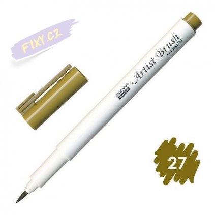 24582 2 marvy artist brush 27 olive brown