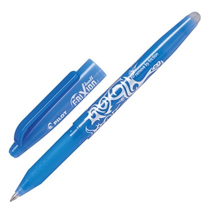 Gumovací pero PILOT FriXion 07, modré světlé