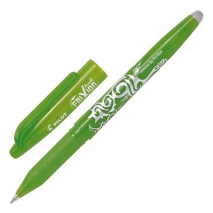 Gumovací pero PILOT FriXion 07, zelené světlé