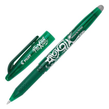 Gumovací pero PILOT FriXion 07, zelené