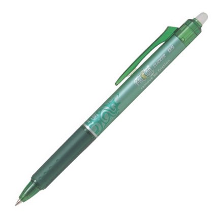 Gumovací pero PILOT FriXion Clicker 05, zelené
