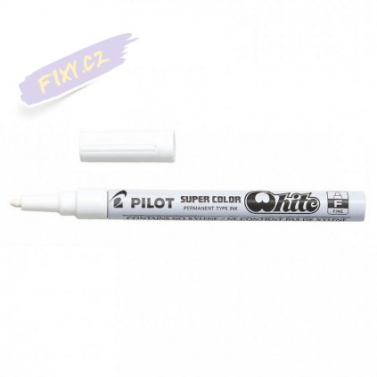 25446 3 pilot lakovy super color fine bily