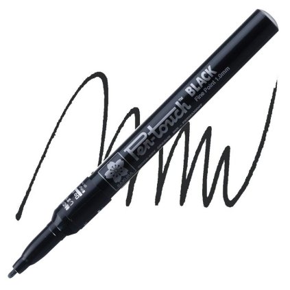 Laková fixa SAKURA Pen Touch 1 mm, černá