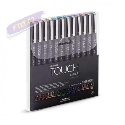 2649 2 liner touch sada 12ks barevna brush