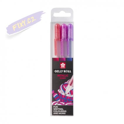 26517 2 sakura gelpen metallic set 3ks sweets