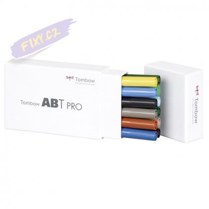 26688 5 tombow abt pro lihovy dual brush pen 12ks prirodni