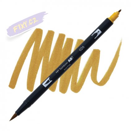 26703 2 tombow abt akvarelovy dual brush pen yellow gold 026