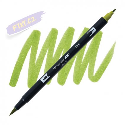 26724 2 tombow abt akvarelovy dual brush pen light olive 126