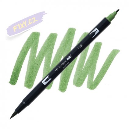 26733 2 tombow abt akvarelovy dual brush pen dark olive 158