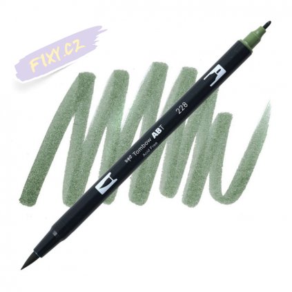 26748 2 tombow abt akvarelovy dual brush pen grey green 228