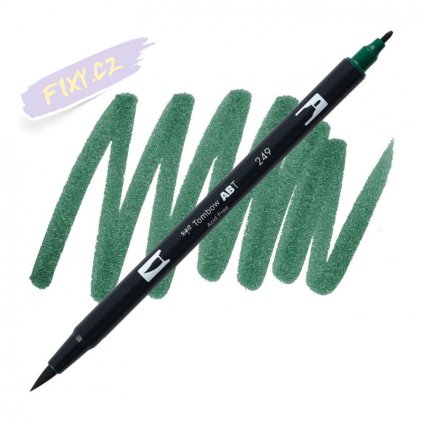 26757 2 tombow abt akvarelovy dual brush pen hunter green 249