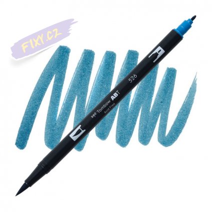 26811 2 tombow abt akvarelovy dual brush pen true blue 526