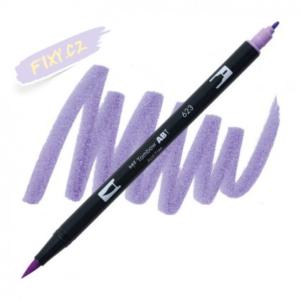 26844 2 tombow abt akvarelovy dual brush pen purple sage 623