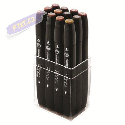 TOUCH TWIN Marker 12c SET [WOOD]
