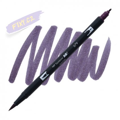 26859 2 tombow abt akvarelovy dual brush pen dark plum 679