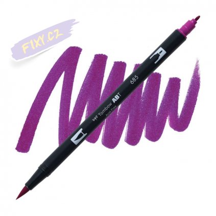 26862 2 tombow abt akvarelovy dual brush pen deep magenta 685