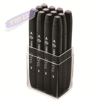 TOUCH TWIN Marker 12c SET [WARM GREY]