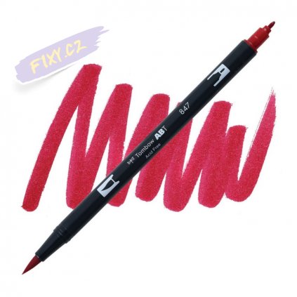 26910 2 tombow abt akvarelovy dual brush pen crimson 847