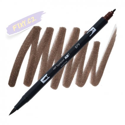26922 2 tombow abt akvarelovy dual brush pen brown 879