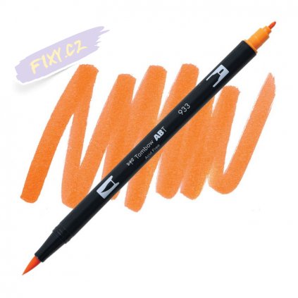 26943 2 tombow abt akvarelovy dual brush pen orange 933