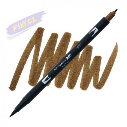 26955 2 tombow abt akvarelovy dual brush pen chocolate 969