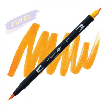 26961 2 tombow abt akvarelovy dual brush pen chrome yellow 985