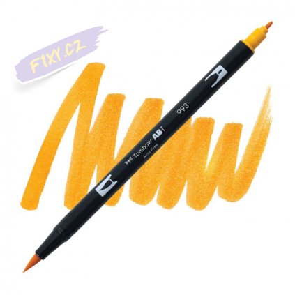 26973 2 tombow abt akvarelovy dual brush pen chrome orange 993