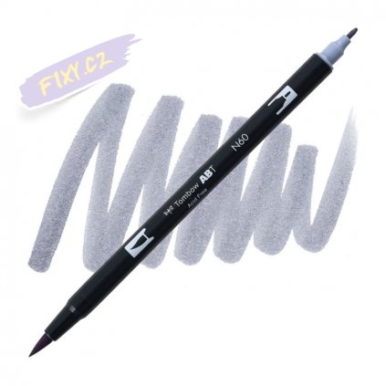 26991 2 tombow abt akvarelovy dual brush pen cool grey 6 n60