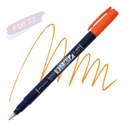 27024 6 tombow fudenosuke oranzovy