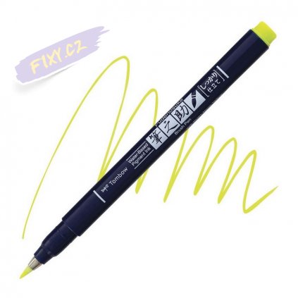 27072 4 tombow fudenosuke neon zluty