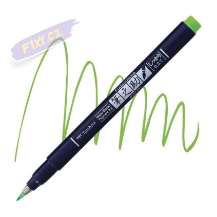 27087 4 tombow fudenosuke neon zeleny