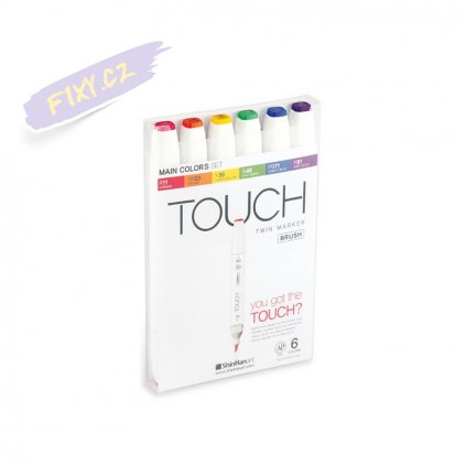 2712 3 touch twin brush marker 6ks zakladni