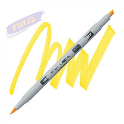 27132 5 tombow abt pro lihovy dual brush pen process yellow 055